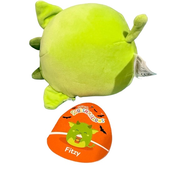 Squishmallows Fitzy Goblin Holding Latte 5" Small - Picture 3 of 3